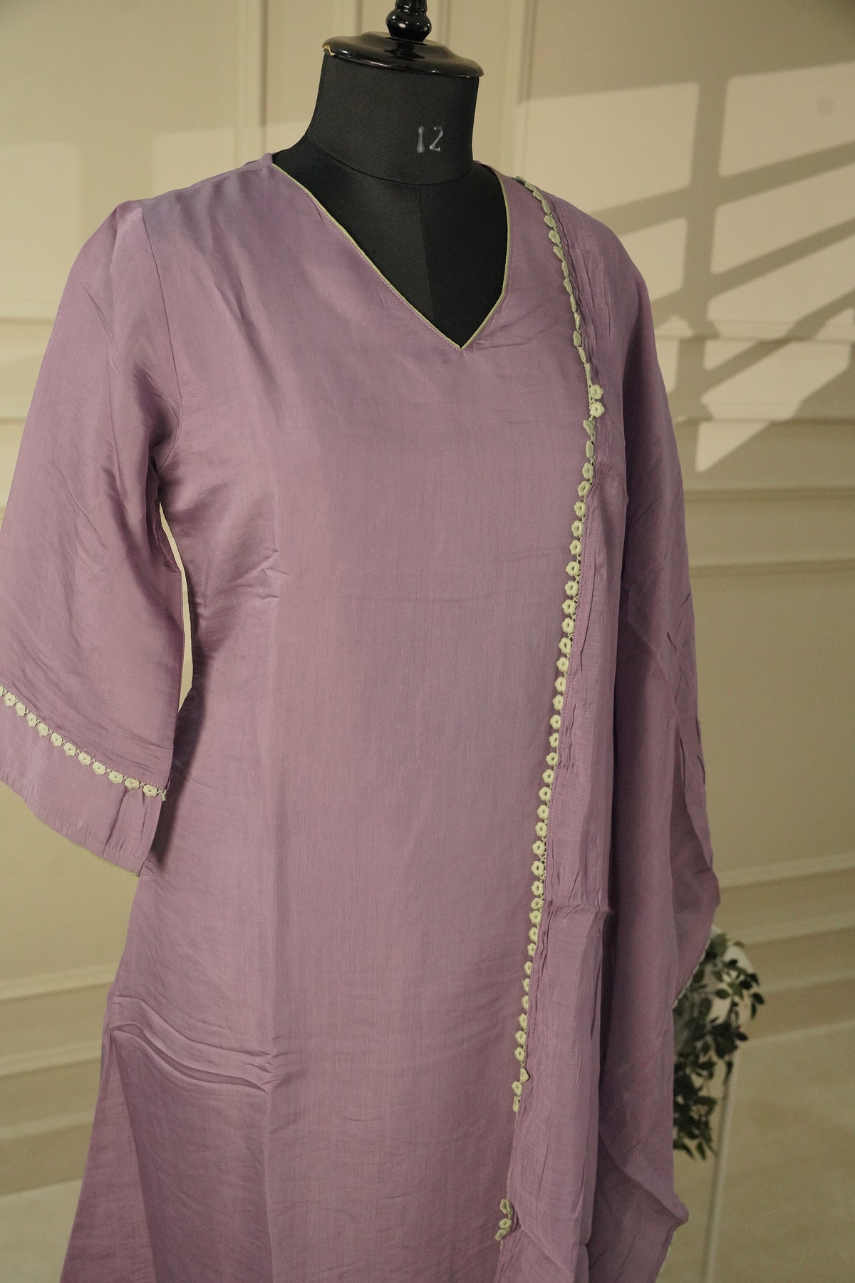 Soft Lavender Silk Blend Salwar set | 3-Pcs set